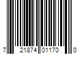 Barcode Image for UPC code 721874011700