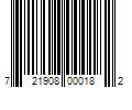 Barcode Image for UPC code 721908000182