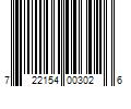 Barcode Image for UPC code 722154003026