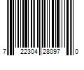 Barcode Image for UPC code 722304280970