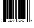 Barcode Image for UPC code 722304300029