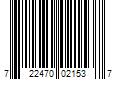 Barcode Image for UPC code 722470021537