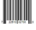 Barcode Image for UPC code 722510027000