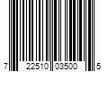 Barcode Image for UPC code 722510035005