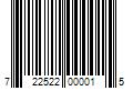 Barcode Image for UPC code 722522000015