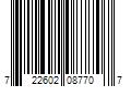 Barcode Image for UPC code 722602087707