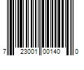 Barcode Image for UPC code 723001001400