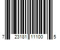 Barcode Image for UPC code 723181111005