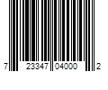 Barcode Image for UPC code 723347040002