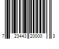 Barcode Image for UPC code 723443200003