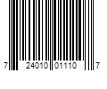 Barcode Image for UPC code 724010011107