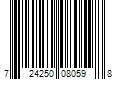 Barcode Image for UPC code 724250080598