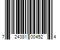 Barcode Image for UPC code 724381004524