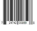 Barcode Image for UPC code 724742008598