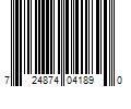 Barcode Image for UPC code 724874041890