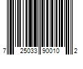 Barcode Image for UPC code 725033900102