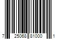 Barcode Image for UPC code 725068810001