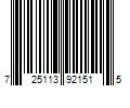 Barcode Image for UPC code 725113921515. Product Name: Superior Pump 1 HP Submersible Stainless Steel-Cast Iron Sump Pump with Vertical Float Switch