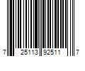 Barcode Image for UPC code 725113925117