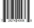 Barcode Image for UPC code 725274409365