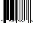 Barcode Image for UPC code 725882005409