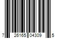 Barcode Image for UPC code 726165043095