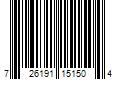 Barcode Image for UPC code 726191151504