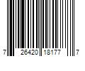 Barcode Image for UPC code 726420181777