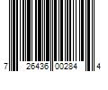 Barcode Image for UPC code 726436002844