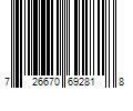 Barcode Image for UPC code 726670692818