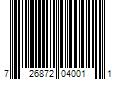 Barcode Image for UPC code 726872040011