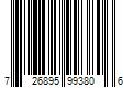 Barcode Image for UPC code 726895993806