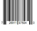 Barcode Image for UPC code 726911875840