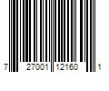 Barcode Image for UPC code 727001121601