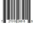 Barcode Image for UPC code 727015265155