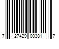 Barcode Image for UPC code 727429003817