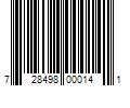 Barcode Image for UPC code 728498000141