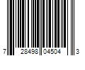 Barcode Image for UPC code 728498045043