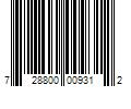 Barcode Image for UPC code 728800009312