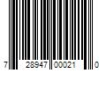 Barcode Image for UPC code 728947000210