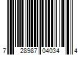 Barcode Image for UPC code 728987040344