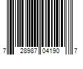 Barcode Image for UPC code 728987041907