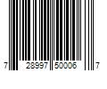 Barcode Image for UPC code 728997500067