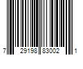 Barcode Image for UPC code 729198830021