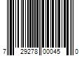 Barcode Image for UPC code 729278000450