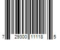 Barcode Image for UPC code 729300111185