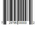 Barcode Image for UPC code 729795000032