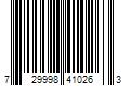 Barcode Image for UPC code 729998410263