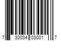 Barcode Image for UPC code 730034030017