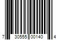 Barcode Image for UPC code 730555001404